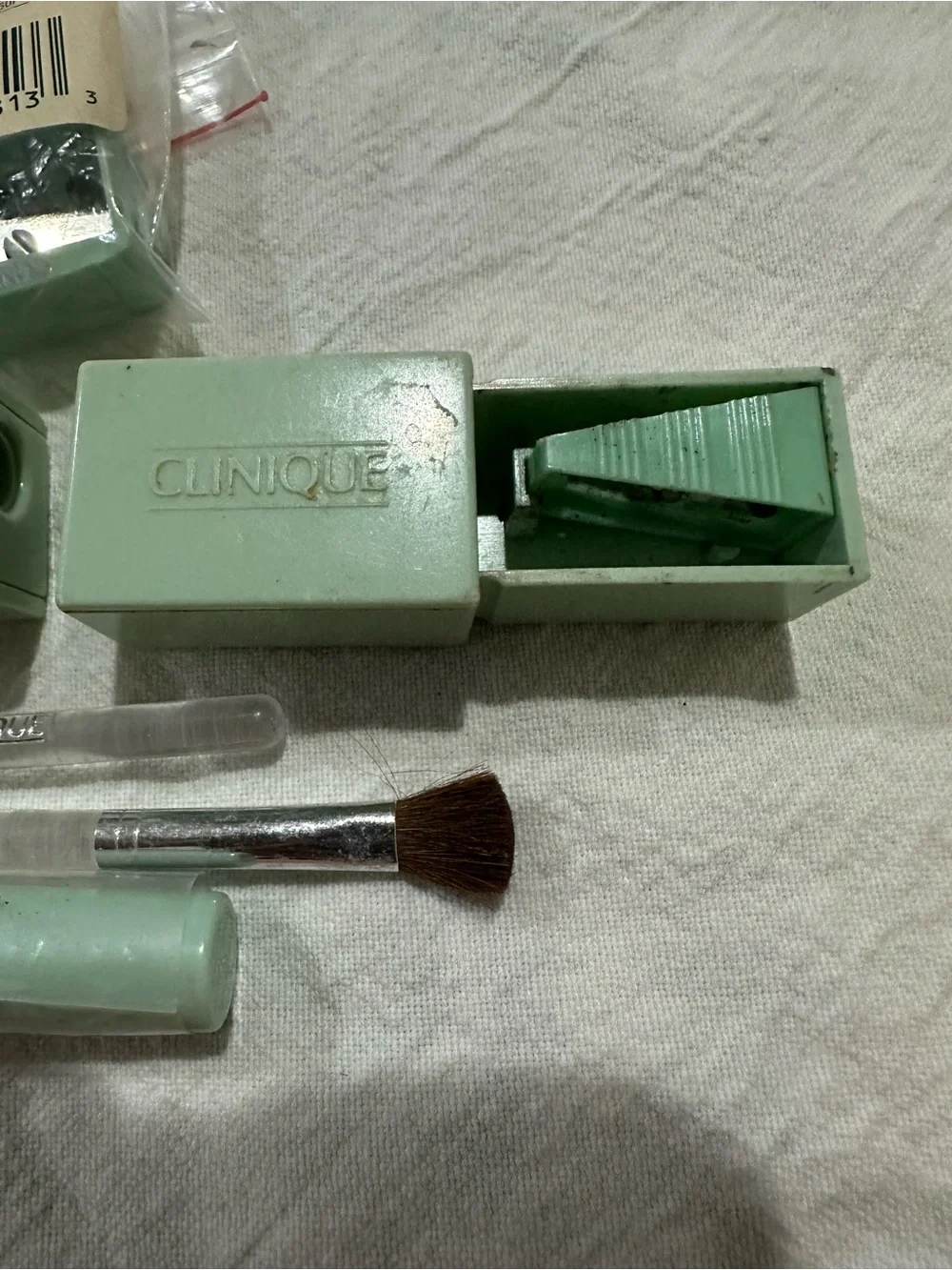 Vintage Clinique Makeup Accessory Lot Eye/Lip Pencil Sharpeners & Brushes